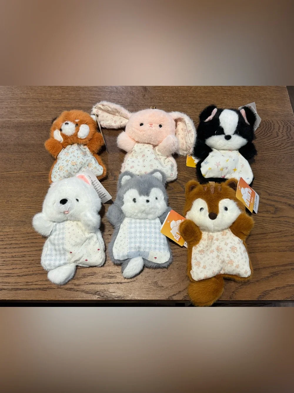 Cute Squirrel Bean Bag Plush – 6.3” Floral Outfit Stuffed Animal Keychain